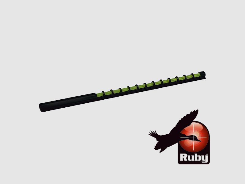 Koralik optyczny Ruby Zielony 120mm