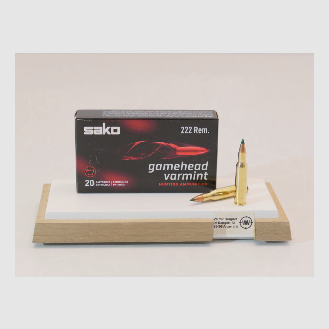 Sako Varmint Bk SP 2,6g / 40grs à20 .222 Rem.