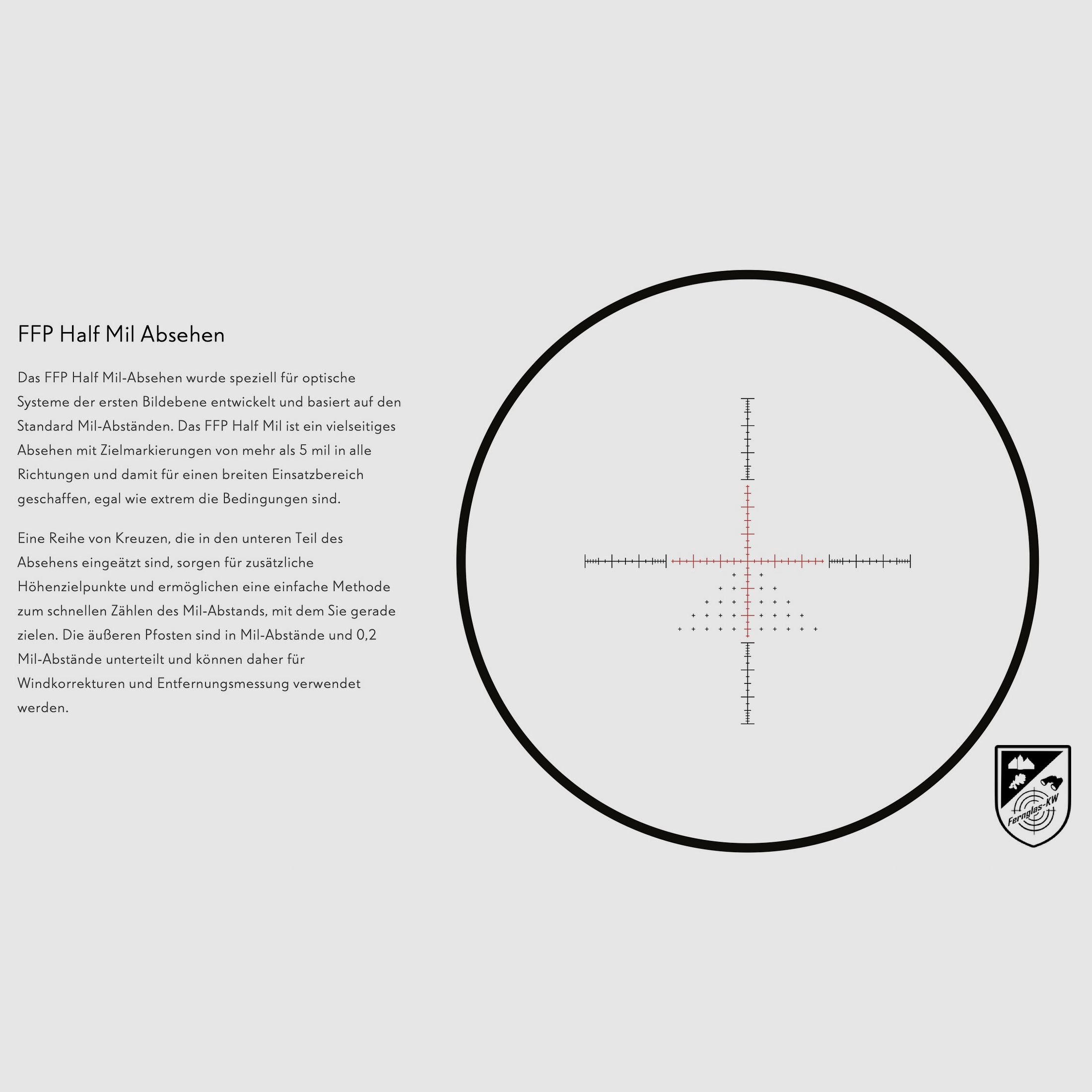 HAWKE 17450 Zielfernrohr Sidewinder 30 FFP 4-16x50 FFP Half Mil Absehen