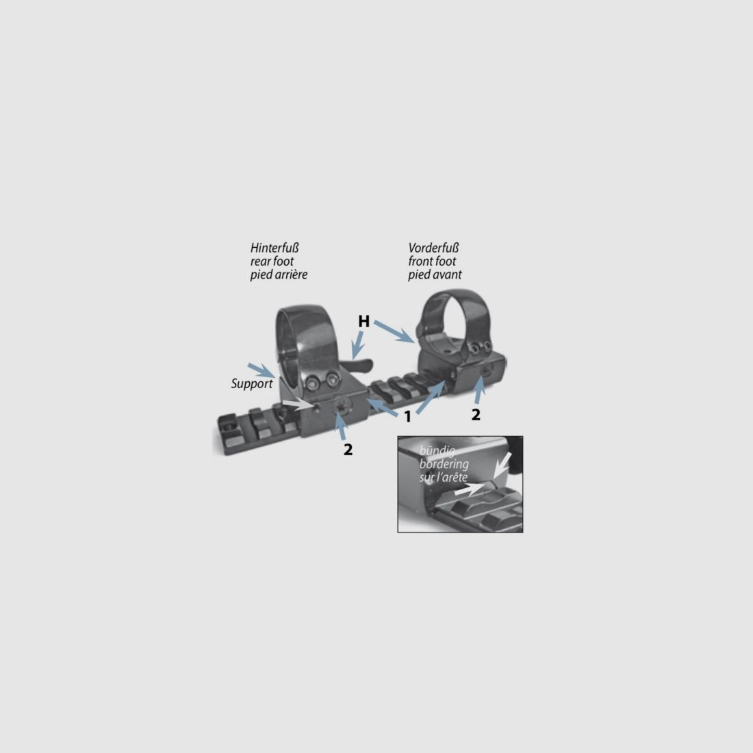 EAW Ringmontage Weaverprisma BH 10 Durchmesser 30 mm 472003010021