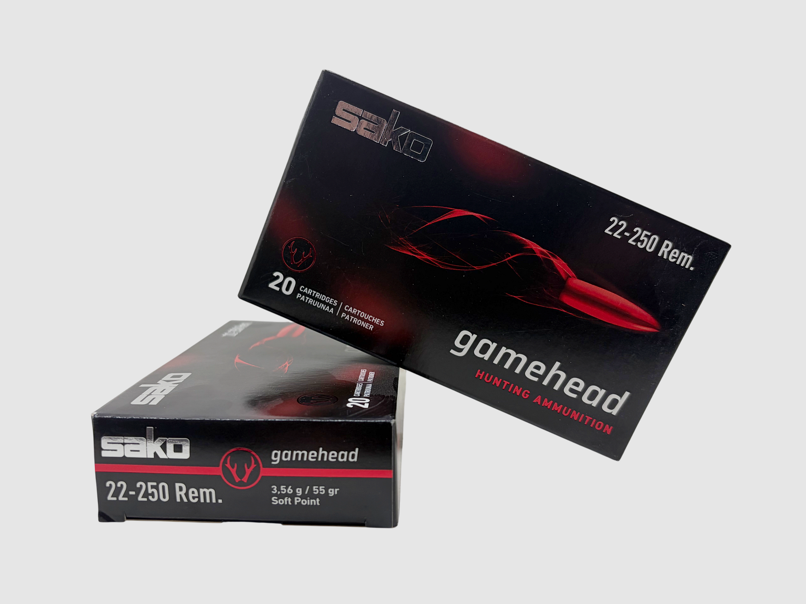 SAKO Büchsenmunition 22-250 Rem Gamehead 55 gr