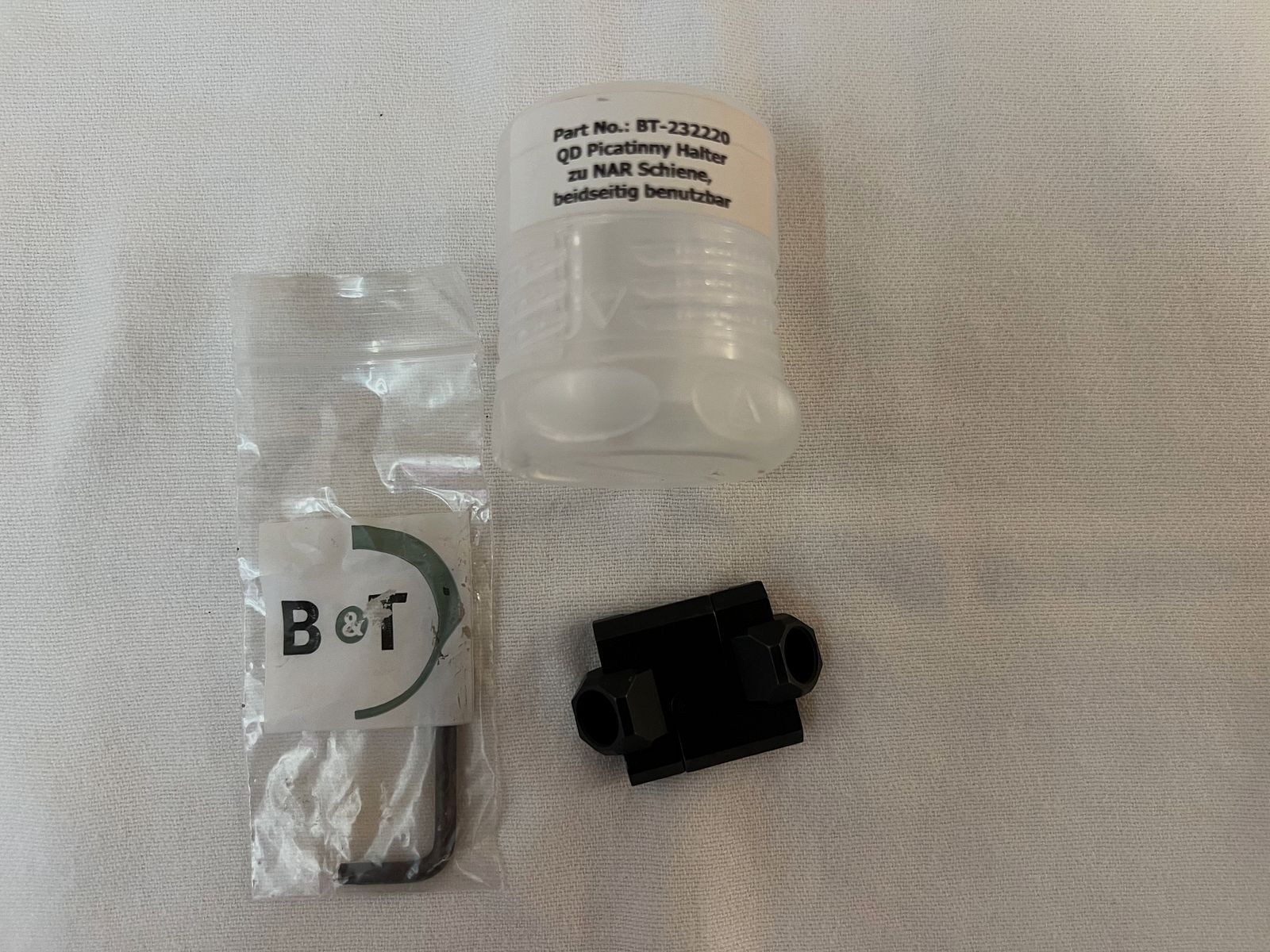 Brügger und Thomet B&T Riemenbügelhalter QD beidseitig Neu NP 70€