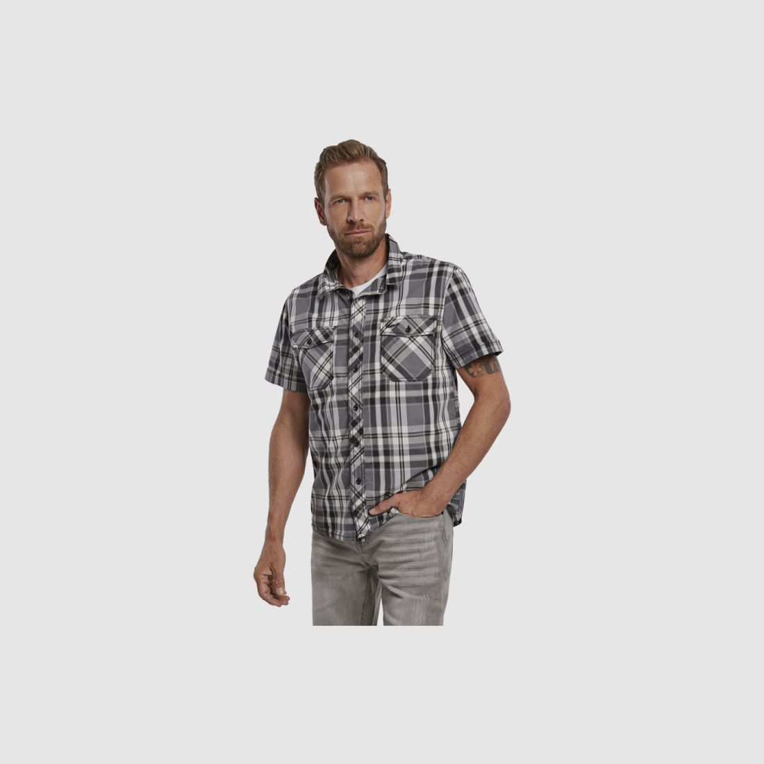 Brandit Herrenhemd Roadstar Shirt Kurzarm