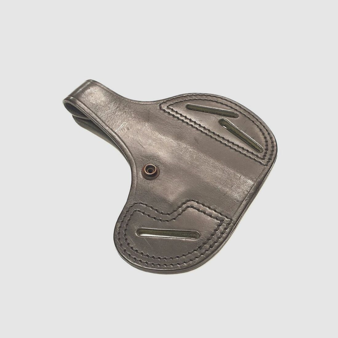 Leather holster Höppner and Schuhmann, belt - black holster for the Heckler and Koch HK P7