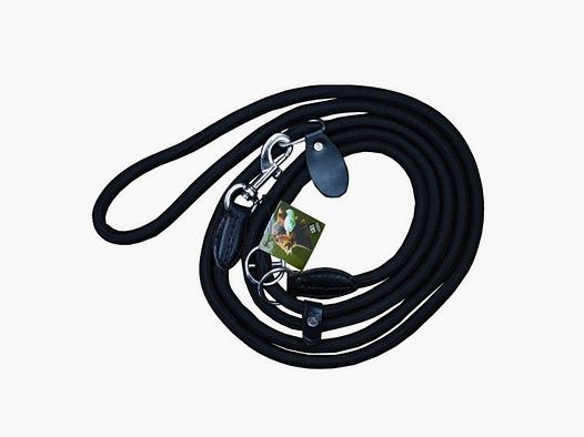 Hundeleine Nylon L260cm D6mm Schwarz