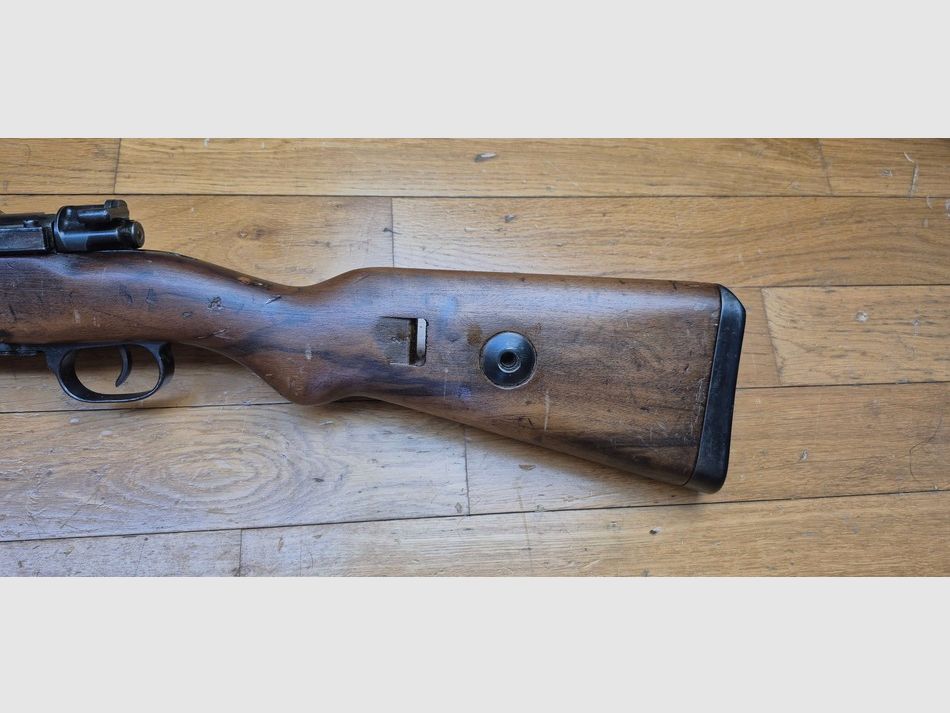 Schöne K98 Büchse – Dritte Reich – Code BYF 43 – Herstellung Mauser Oberndorf von 1943 – Monomatrikulation – Hervorragender mechanischer Zustand – Reparierter Schaft – Schöner Lauf – Sehr schöne Züge – Schöne Waffe 100% Periode – TBE, Bild 26 von 34