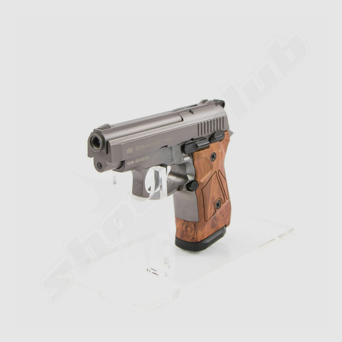Zoraki 914-P blank pistol Titan-wood 9mm PAK magazine set