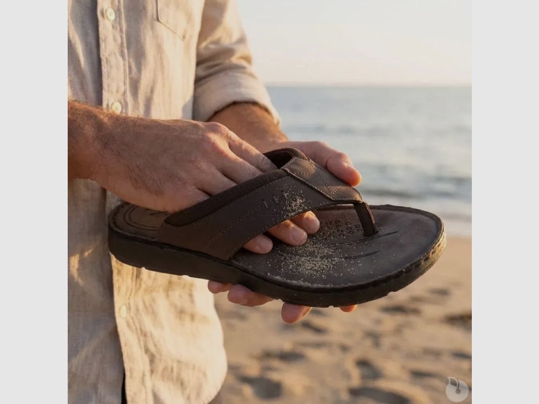 Sandali in pelle marrone uomo Dirbe - Ayoka - Comfort elegante, immagine 6 di 8