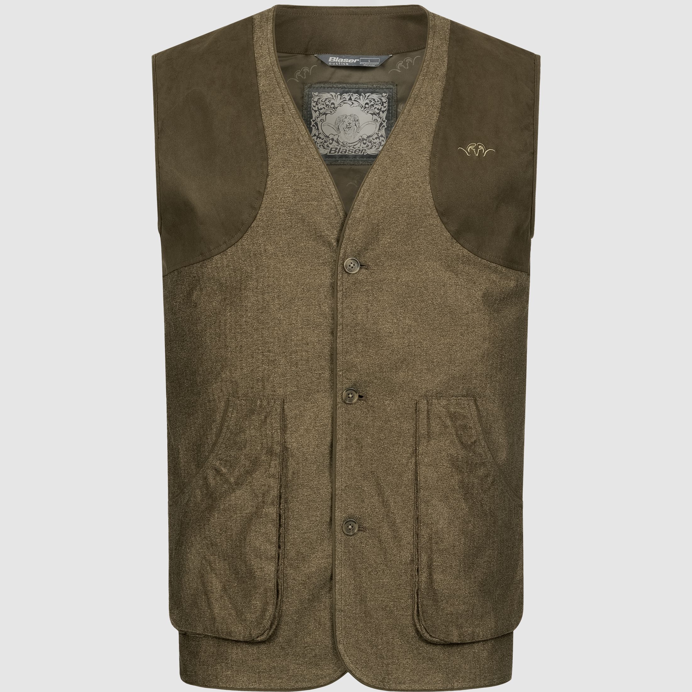 Men's VINTAGE Wing Vest Dark Brown Mélange Dark Brown Mélange 3XL