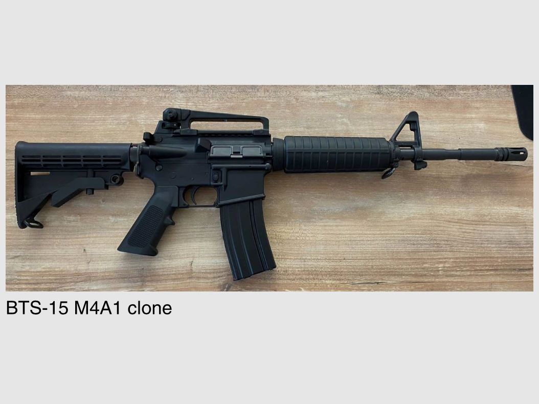 AR15 o sistema di cambio AR nei calibri .223Rem, 9mm Luger, .300 AAC Blackout, .450 Bushmaster, 6,5 Grendel di BTS Bavarian Tactical Systems