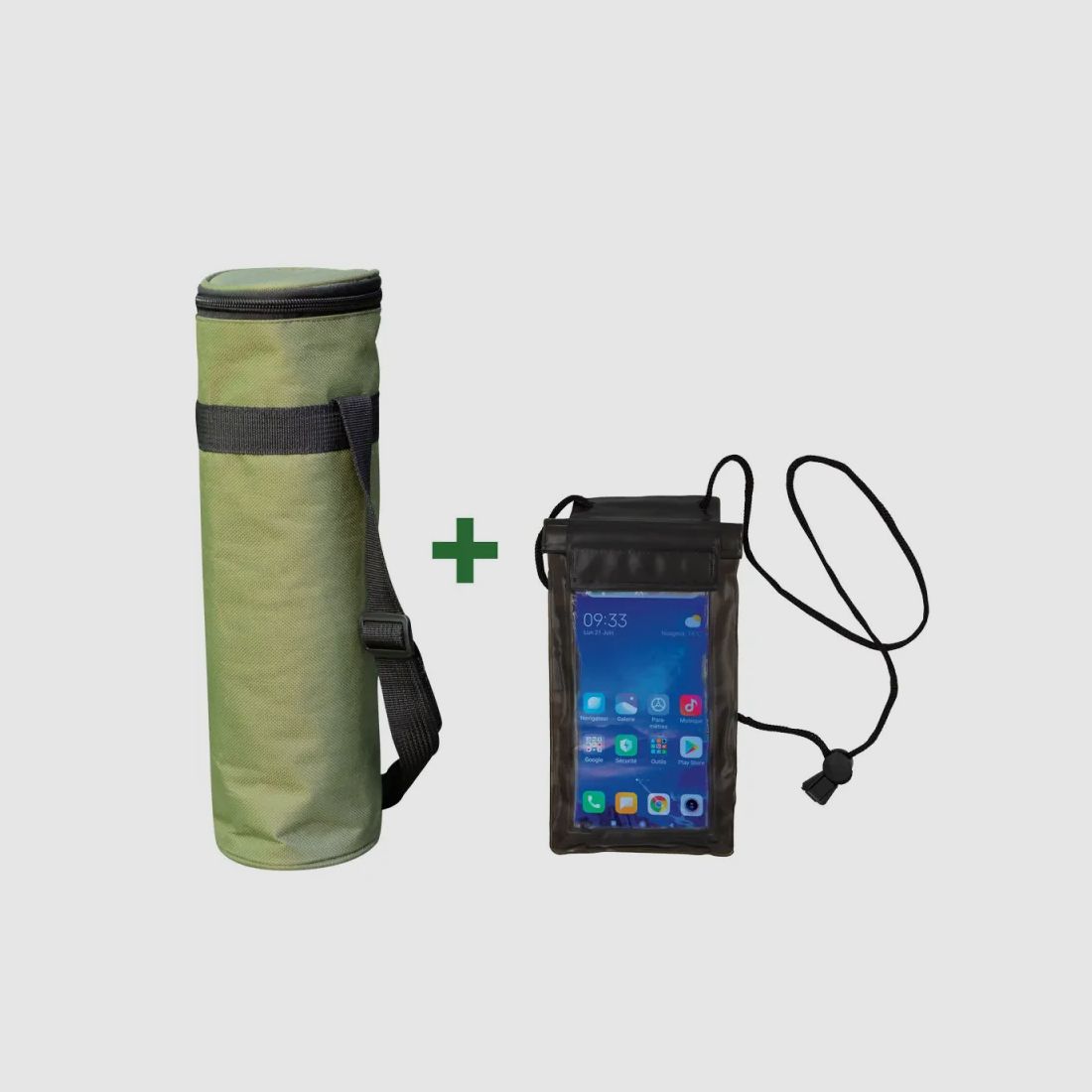 Funda Impermeable para Teléfono + Soporte para Botella Térmica, imagen 1 de 2