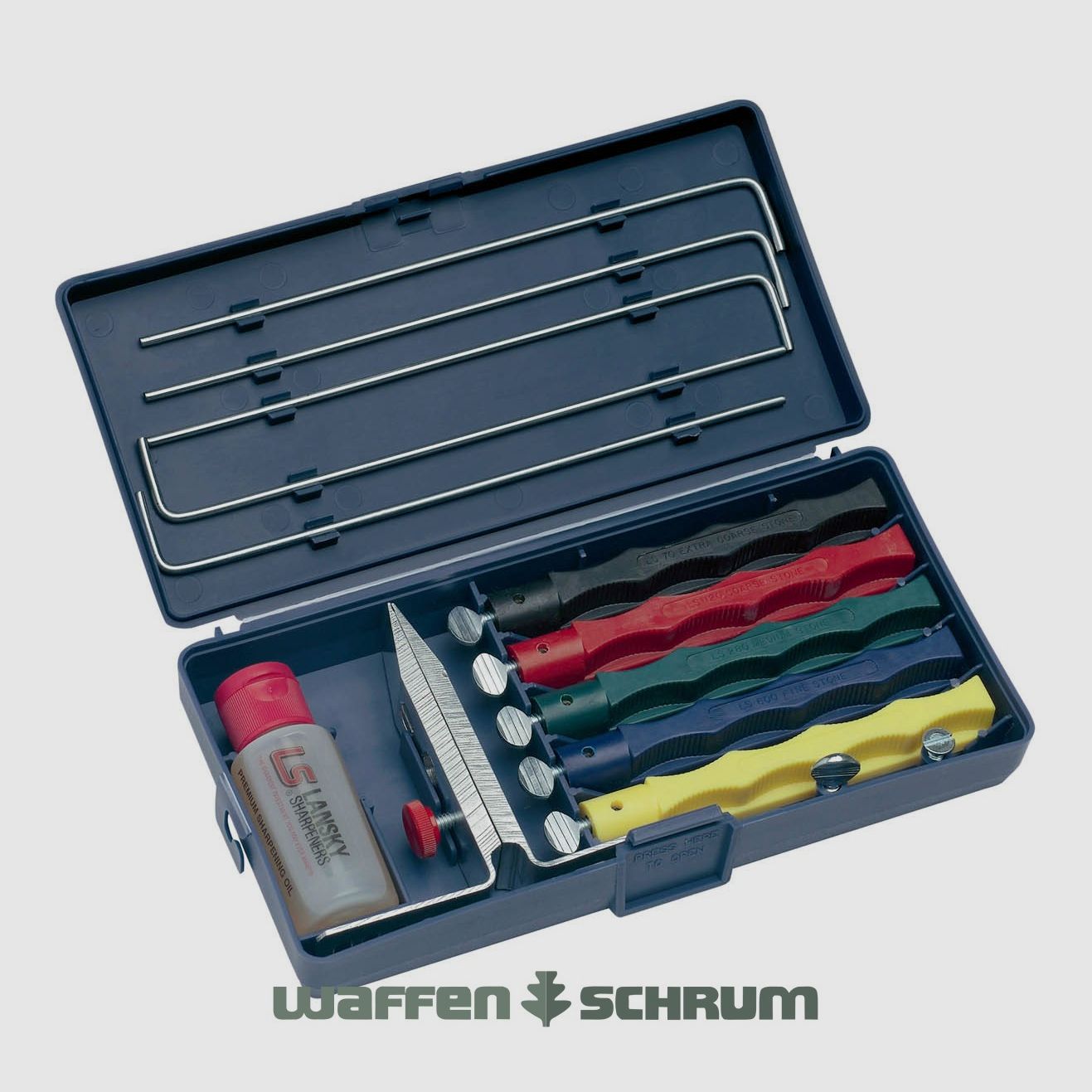 Set de meules Lansky avec cinq pierres à aiguiser