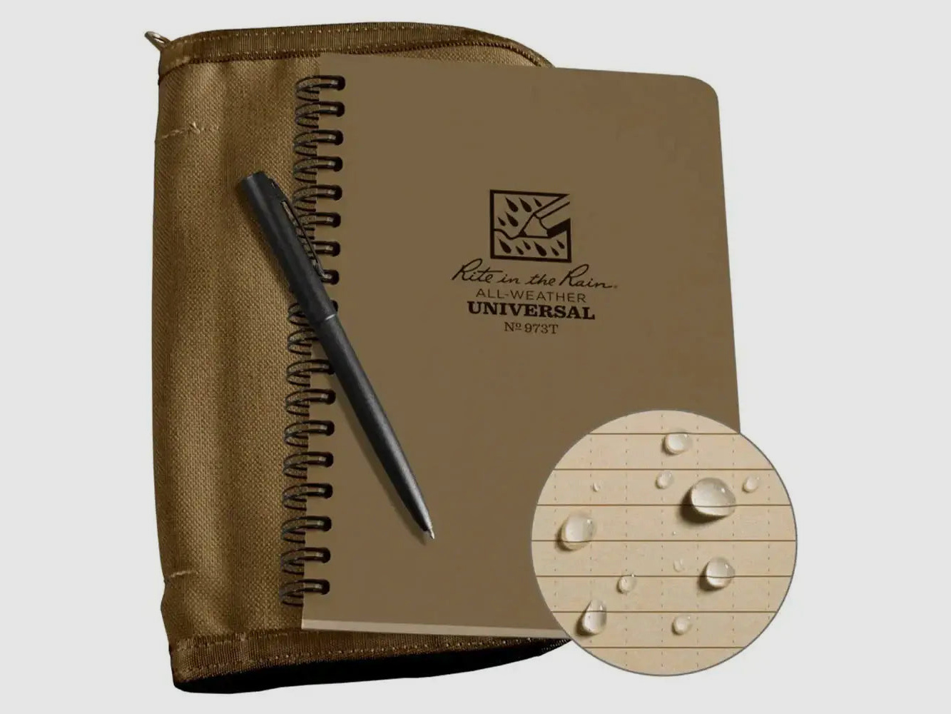 Rite in the Rain Rite in the Rain Quaderno Rilegatura a Spirale Set tan