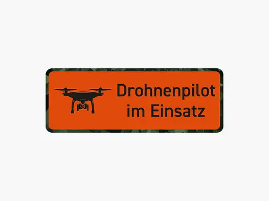 Wilde Hilde Original Magnetschild „Drohnenpilot im Einsatz“