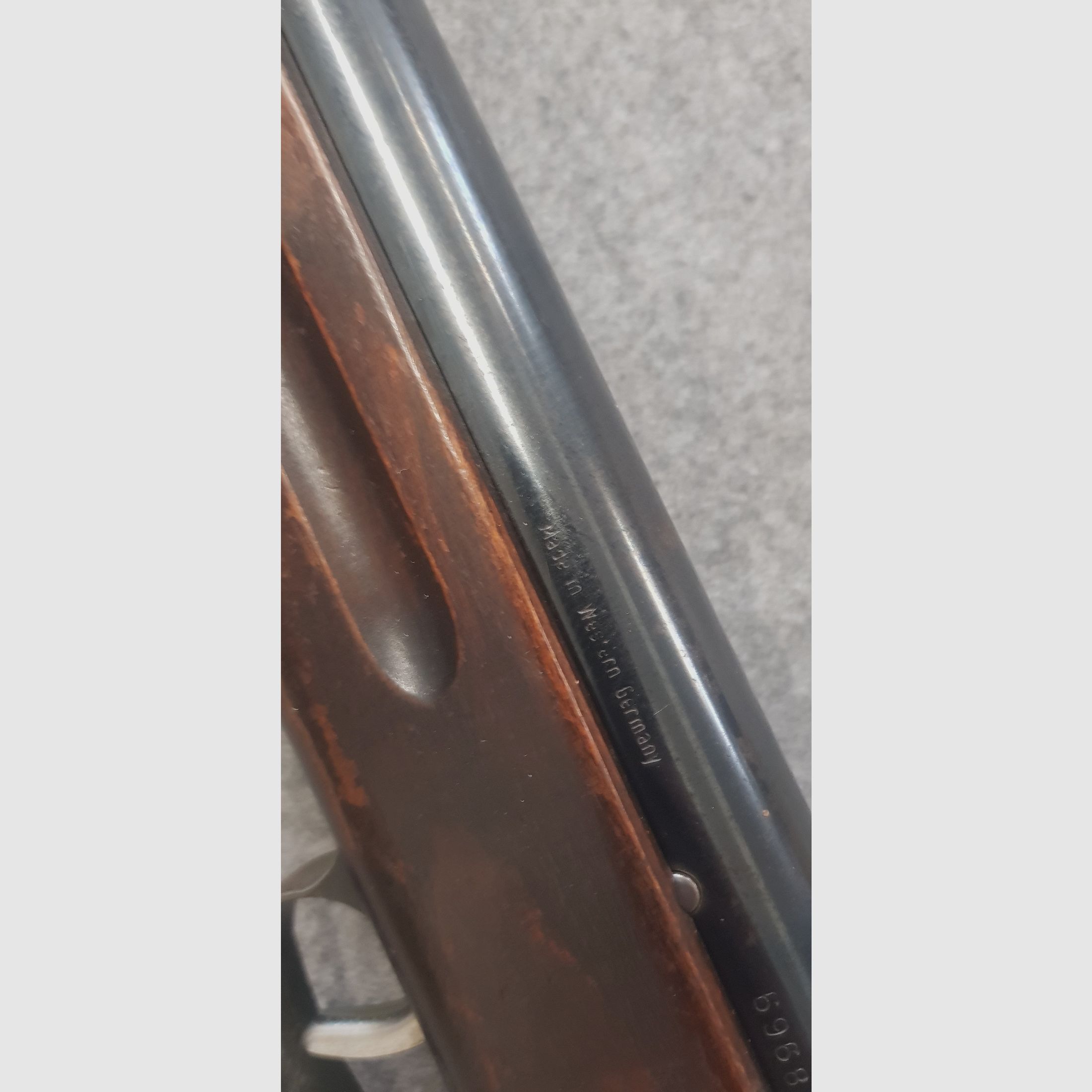 Bardzo stary karabin pneumatyczny Weihrauch HW30 Knicker bez znaku F z lat 50/60-tych kal. 4,5 mm Diabolo