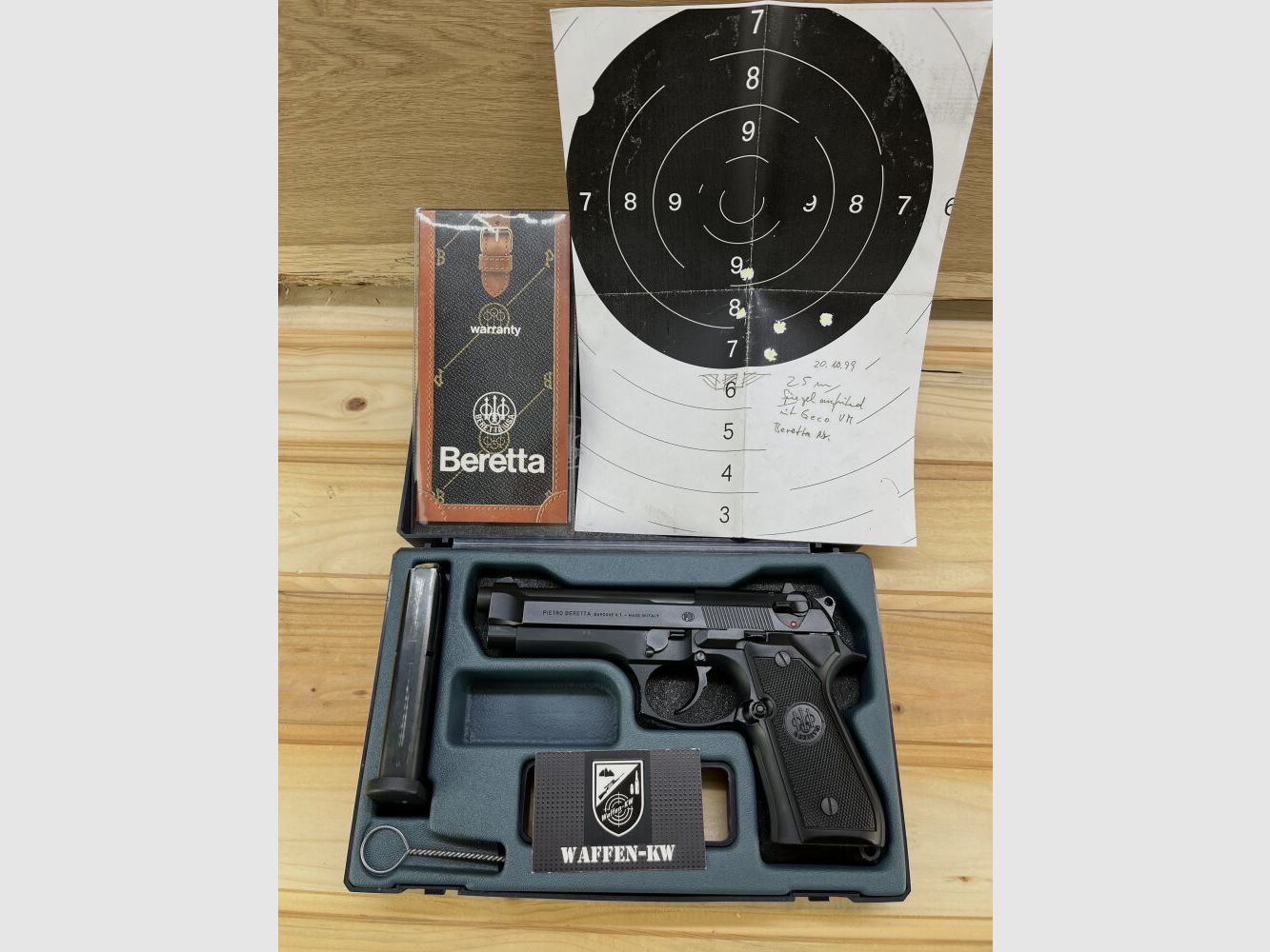 Pietro Beretta Mod. 92 FS, kal.: 9x19 met originele koffer en documenten 9mmLuger