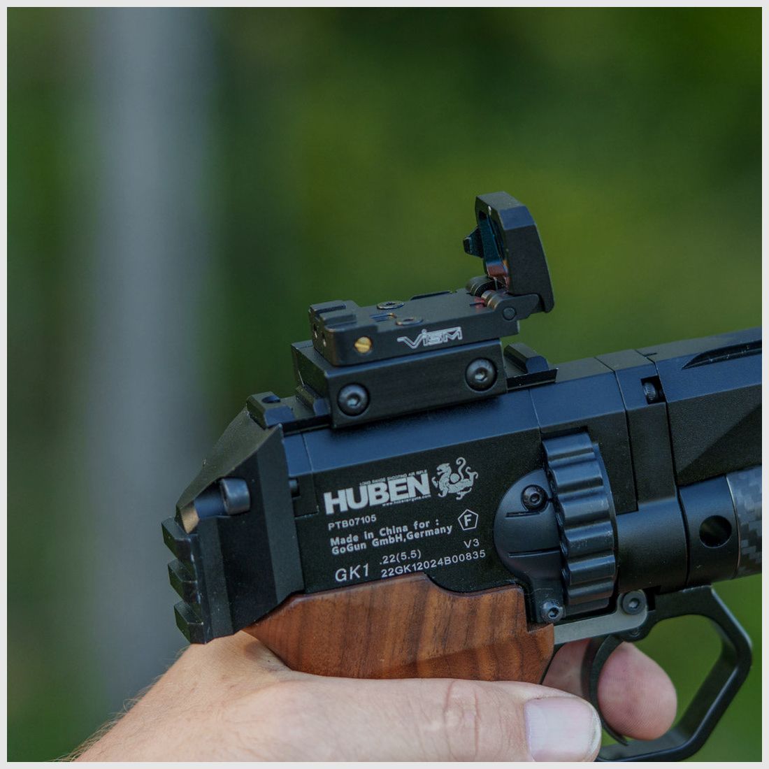 Picatinny rail | CNC ALU | black anodized | Huben GK1