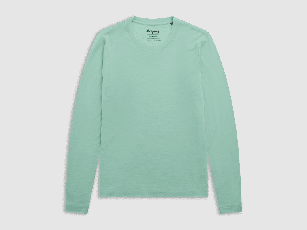 Bergans Merino Long Sleeve Women Mint Crush XS