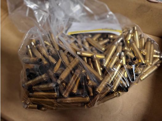 250 Hülsen in .223 Leer Hülsen für Wiederlader 
