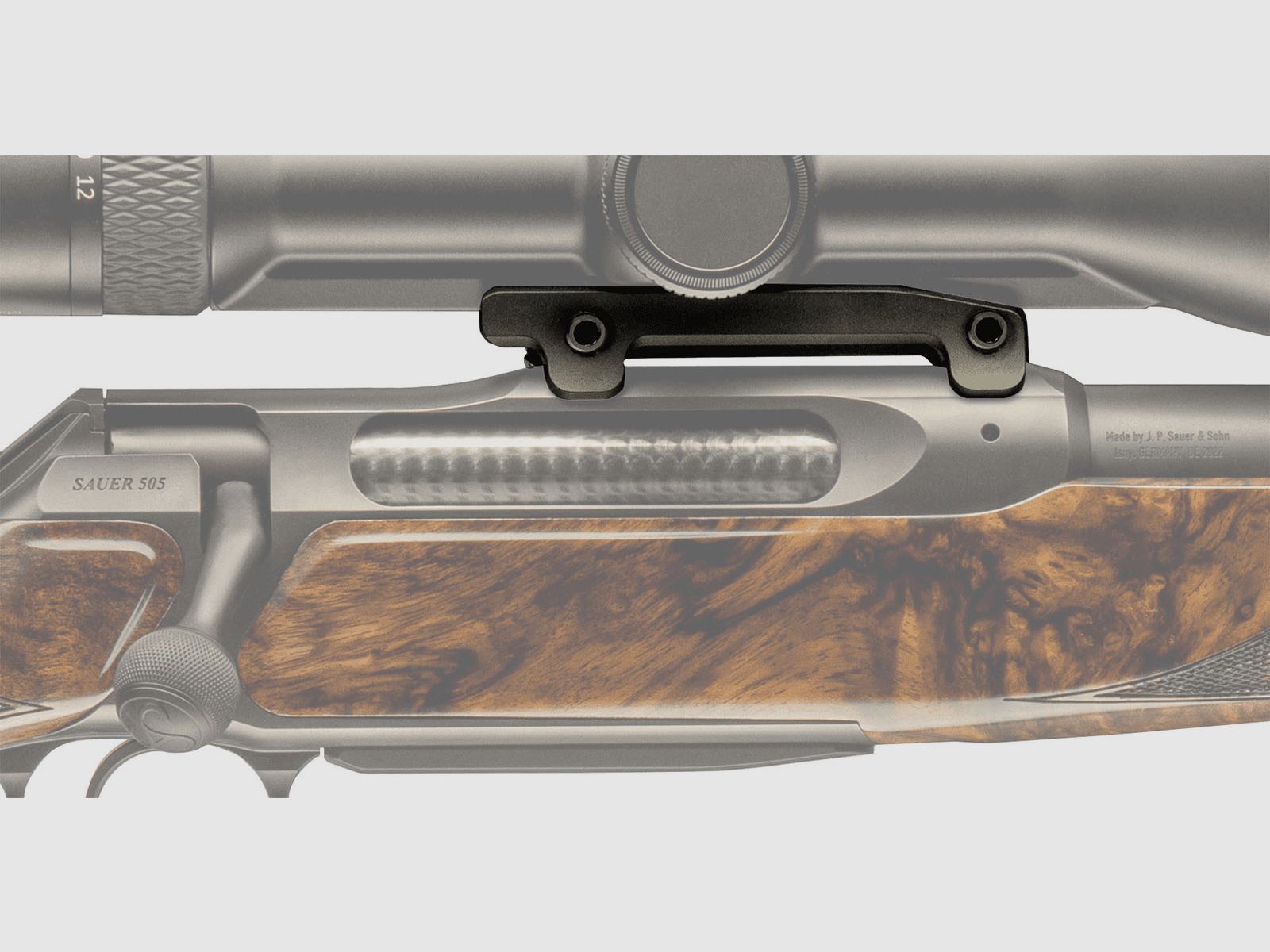 Sauer Sattelmontage 505 / Hohe Ausführung  für Swarovski SR Innenschiene / Bauhöhe 14,5mm