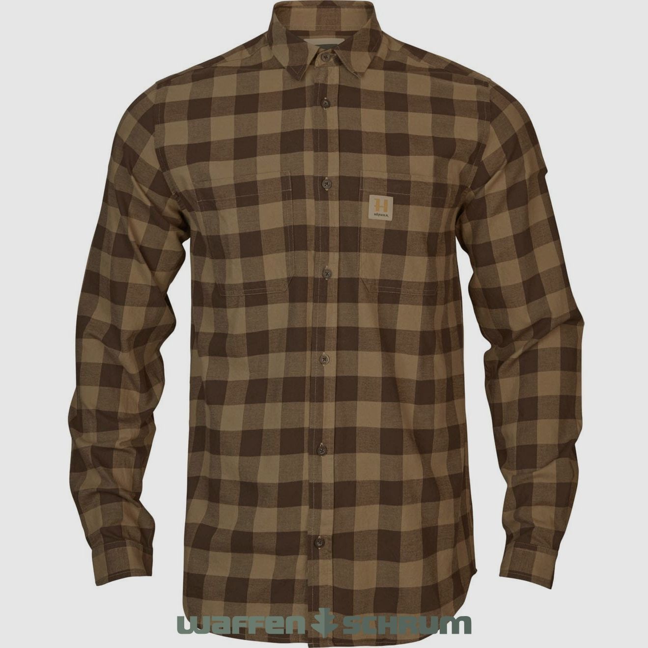 Camicia Härkila a quadri bronzo antico scandinavo