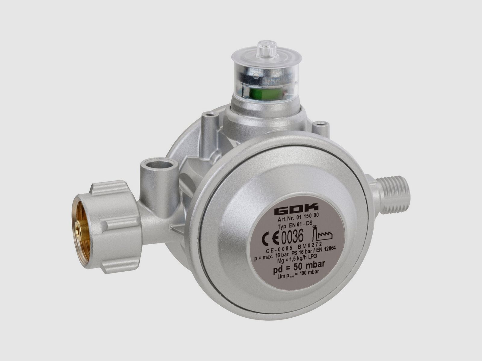 Regolatore di gas 1,5 kg/h KLF x G1/4LH-KN UEDS