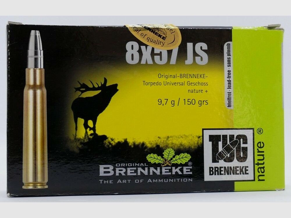 Brenneke 8x57 JS TUG nature + lead-free 9.7g/150gr