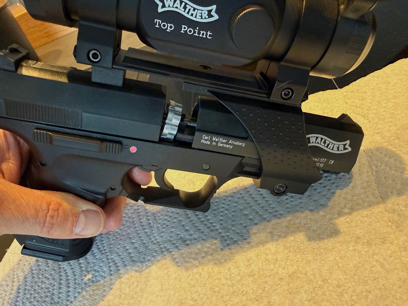 Walther CP99 luchtpistool 4,5mm met Top Point