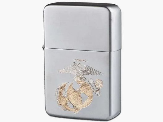 Encendedor desconocido Z-Plus Gas con grabado USMC