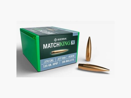 Proiettili Sierra MatchKing X 270 (.277) 135 grani