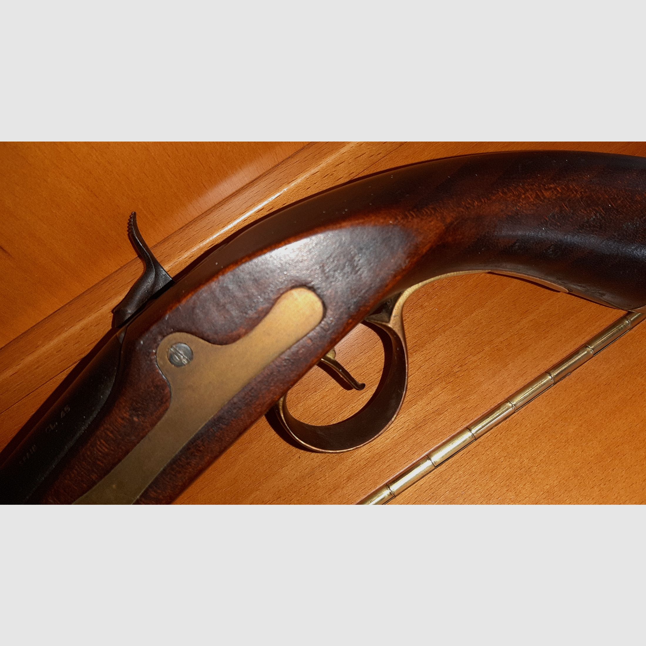 Cal. 45 muzzle-loading pistol percussion pistol made in Spain