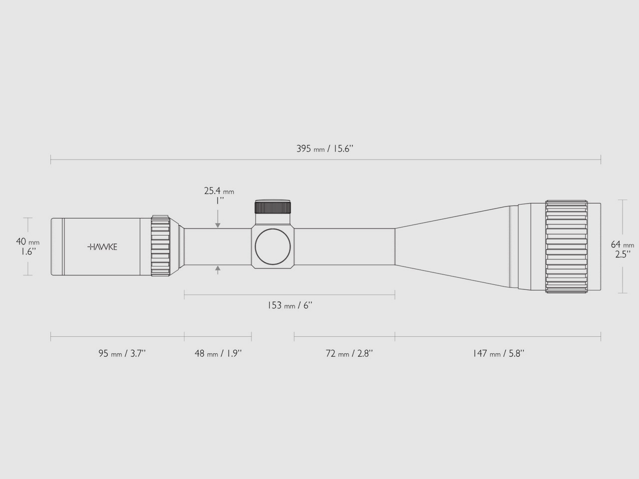 B-Ware Zielfernrohr Hawke Vantage IR 6-24x50 AO Absehen Mil Dot beleuchtet