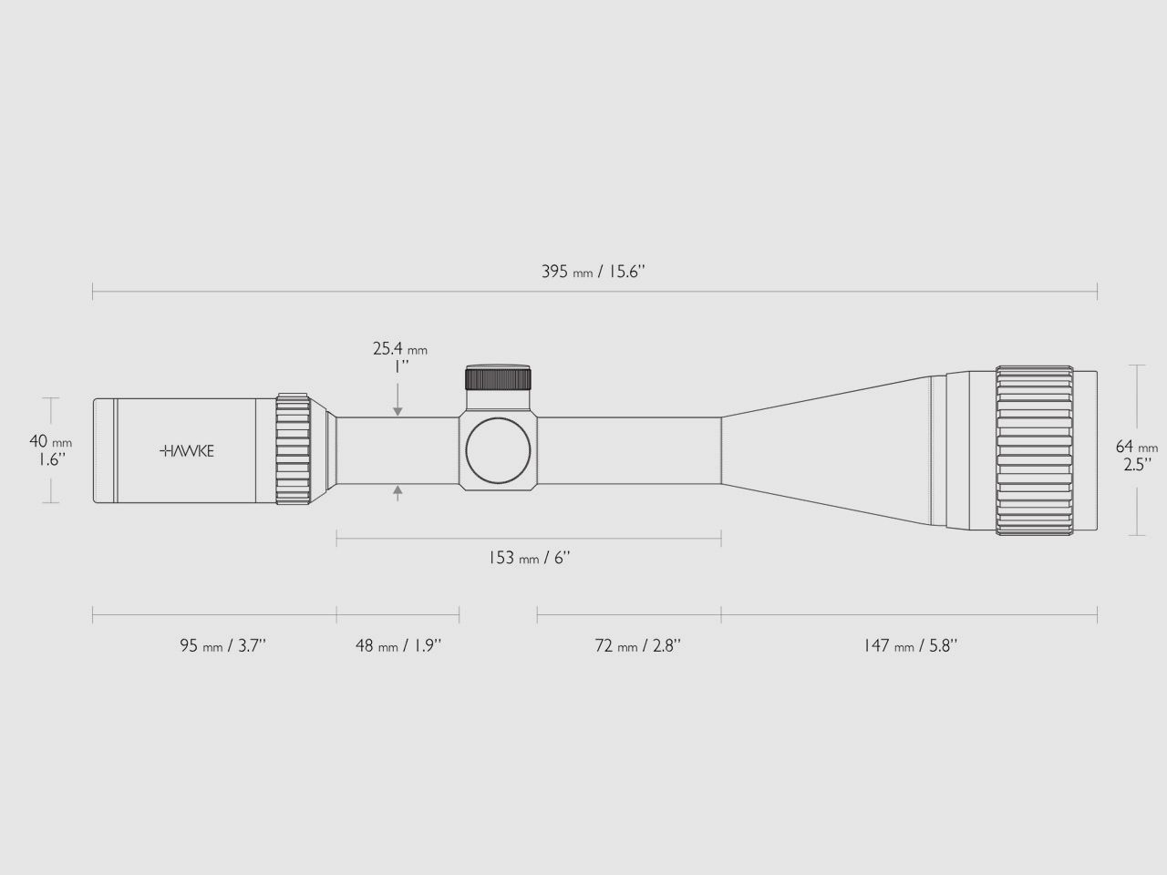 Zielfernrohr Hawke Vantage IR 6-24x50 AO Absehen Mil Dot beleuchtet