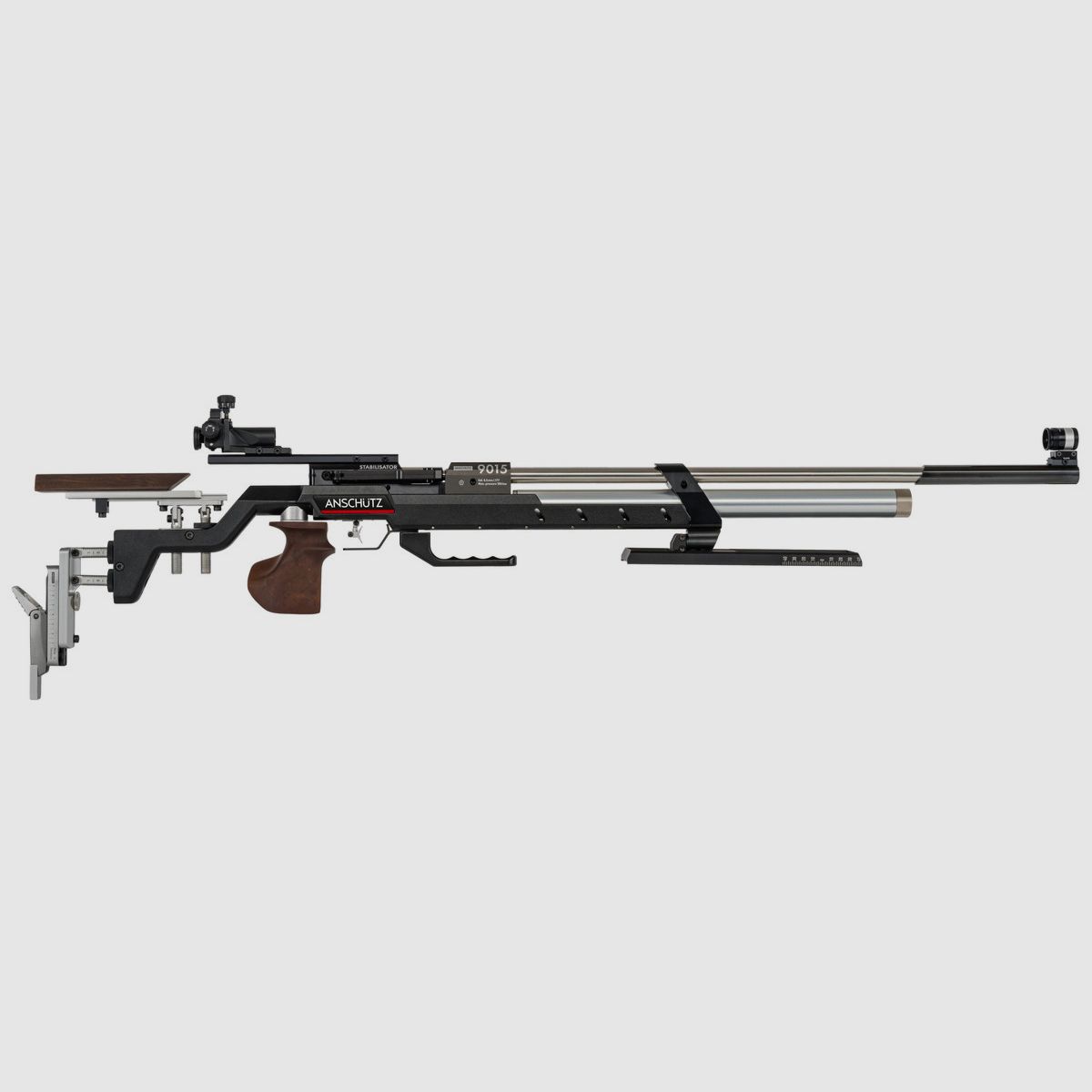Luftgewehr Anschütz 9015 Alu Auflage Nussbaum