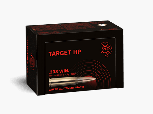 Geco .308 Win. Target HP 10,9 g / 168 gr. - 50 Stk.