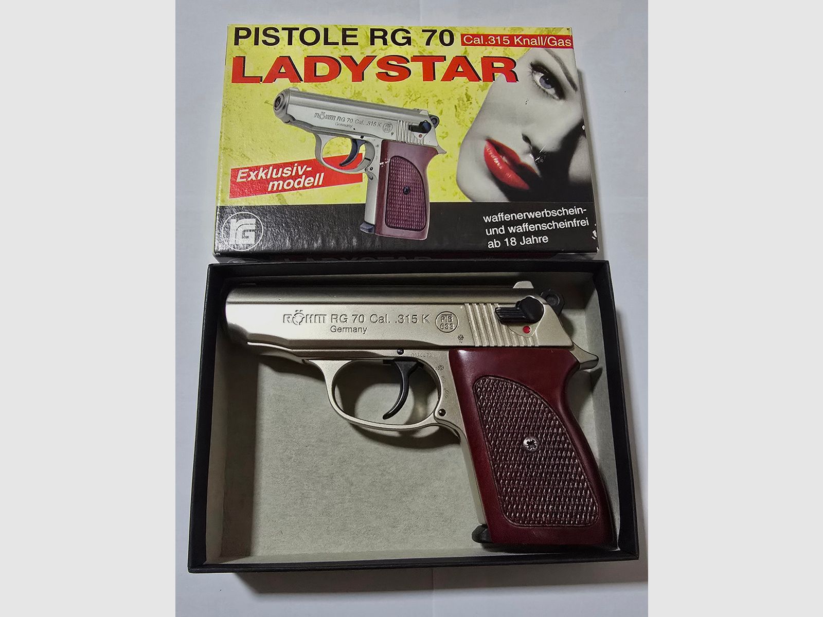 Röhm RG 70 Ladystar selten .315 Knall Nickel