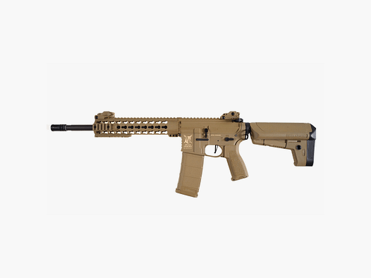 AR15 KeyMod 10 Zoll CHARLIE TAN S-AEG Softair Gewehr Frei ab 18 Jahren | Delta Armory