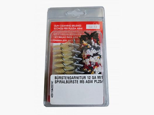 BRUSH SET 12 GA WITH SPIRAL BRUSH M5 AGW