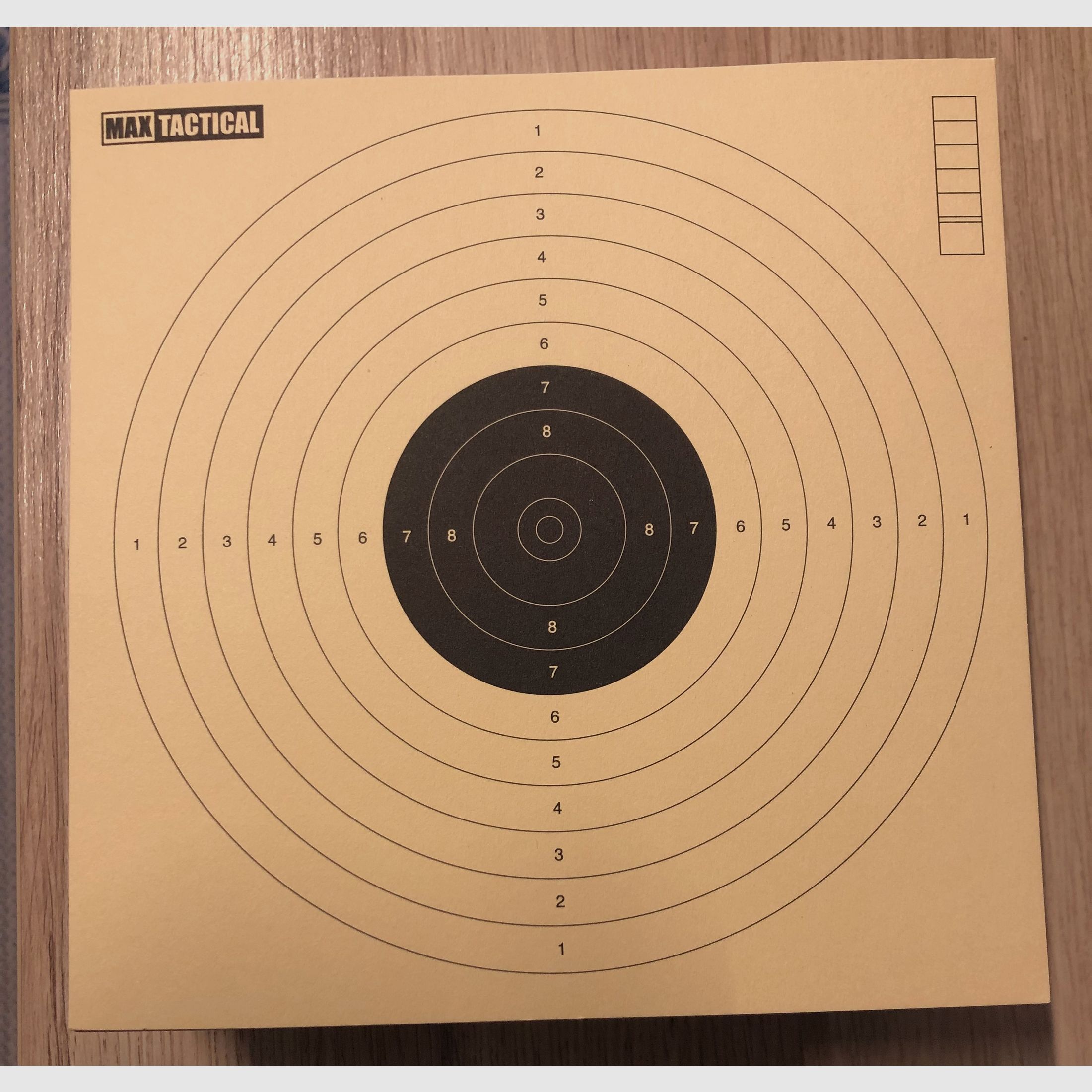 Max Tactical Spezialkarton doelwitten, 17 x 17 cm, 204 stuks over