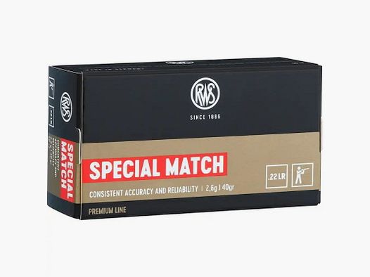 RWS .22lfb Special Match 2.6g - 50 pcs.