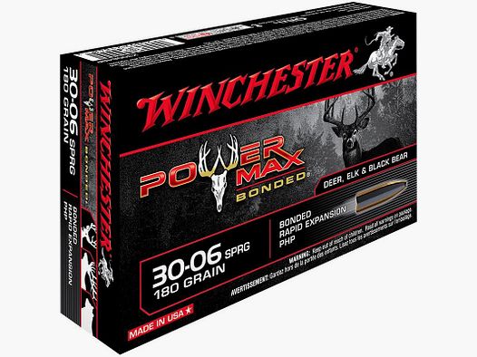 Winchester 30-06 SPRG POWER MAX bonded - 180gr naboje