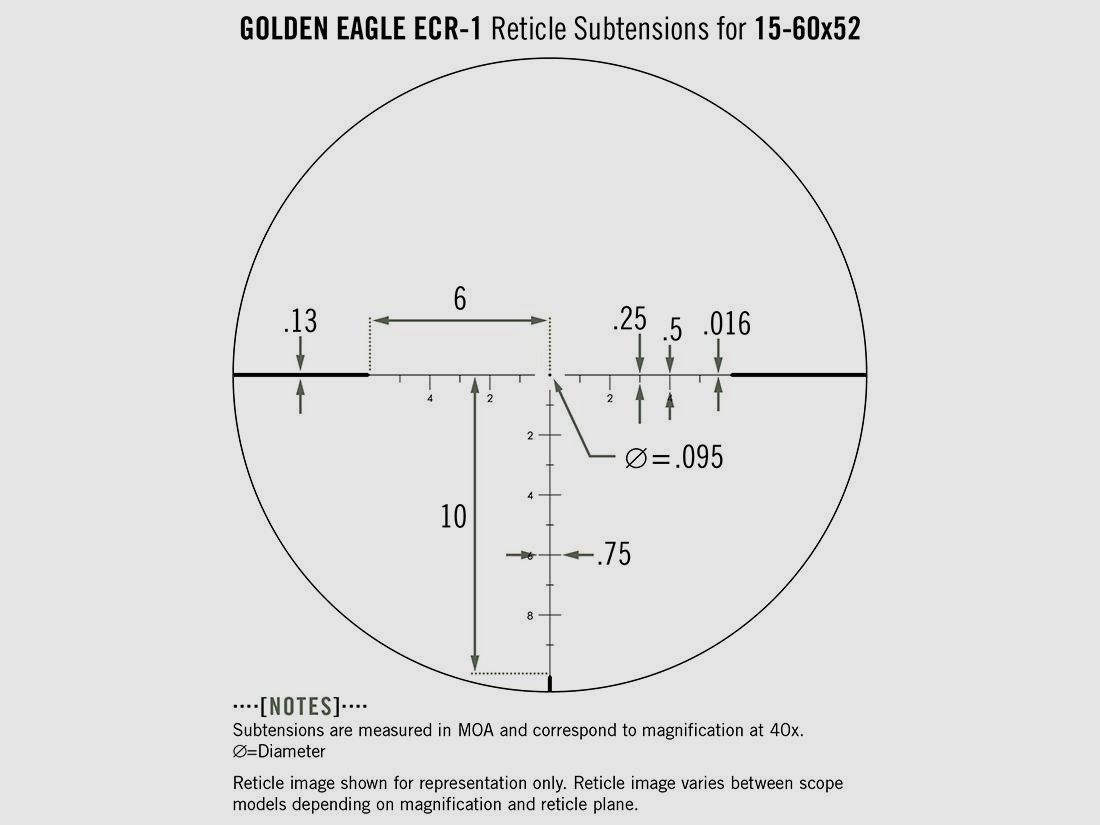Vortex Golden Eagle HD 15-60×52 ECR-1 MOA