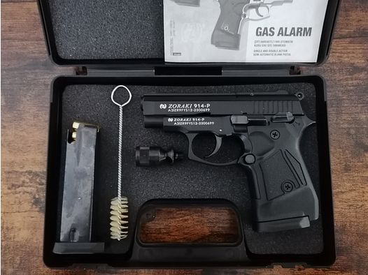 !!NEUWARE!! Zoraki 914 Schwarz 9mm P.A.K im Originalkoffer mit Zubehör