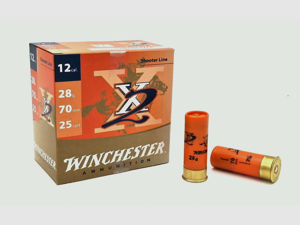Winchester 12/70 Winchester X2 28g / 7,5 cartuchos de perdigones 250 piezas