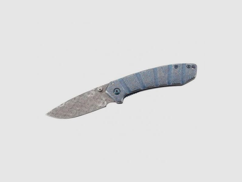 Herbertz One-Handed Knife Damascus Look