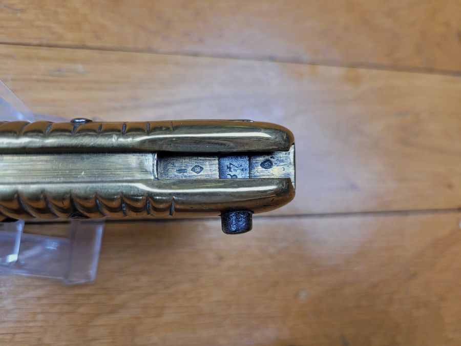 Bellissimo e raro baionetta a sciabola modello 1842 – Esemplare precoce – raro diametro della cartuccia 21,3mm – Moschetto d'artiglieria 1829 (o Saint-Cyr?) – Ottime condizioni, immagine 15 di 17