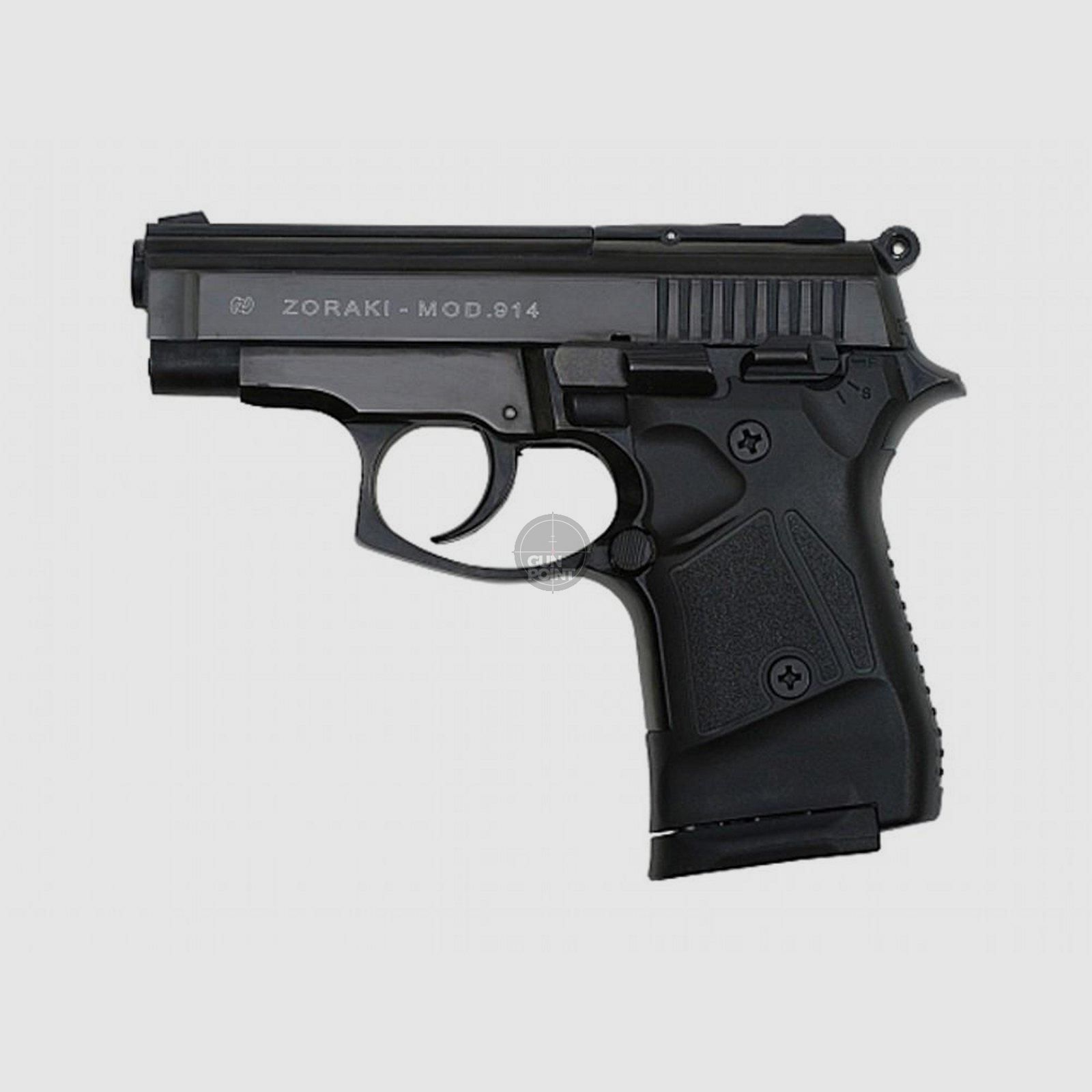Schreckschuss - Gas Signal Pistole - Zoraki 914 - 9 mm P.A.K - schwarz