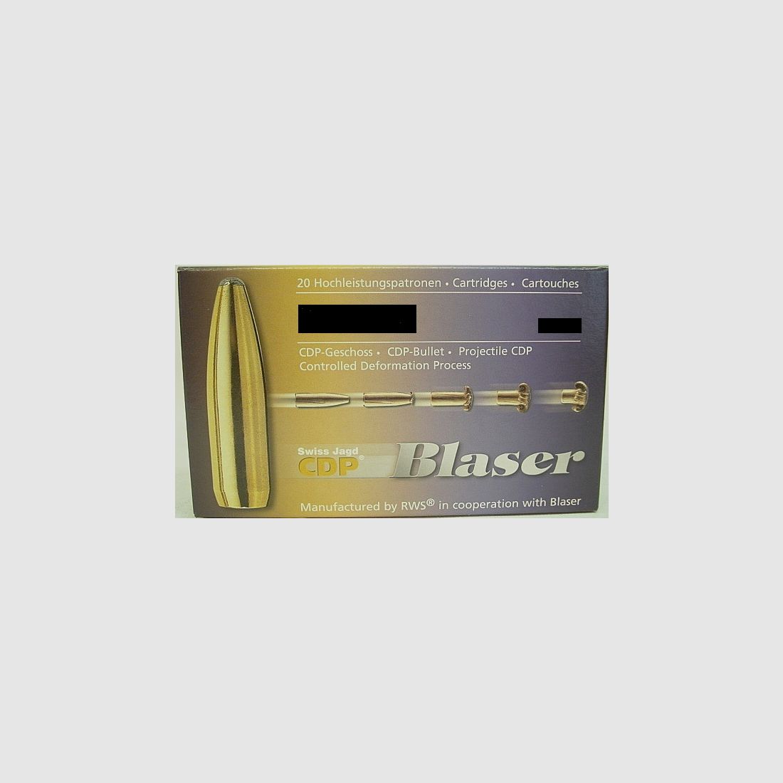 .30R Blaser CDP - 10,7g/165gr (a20)