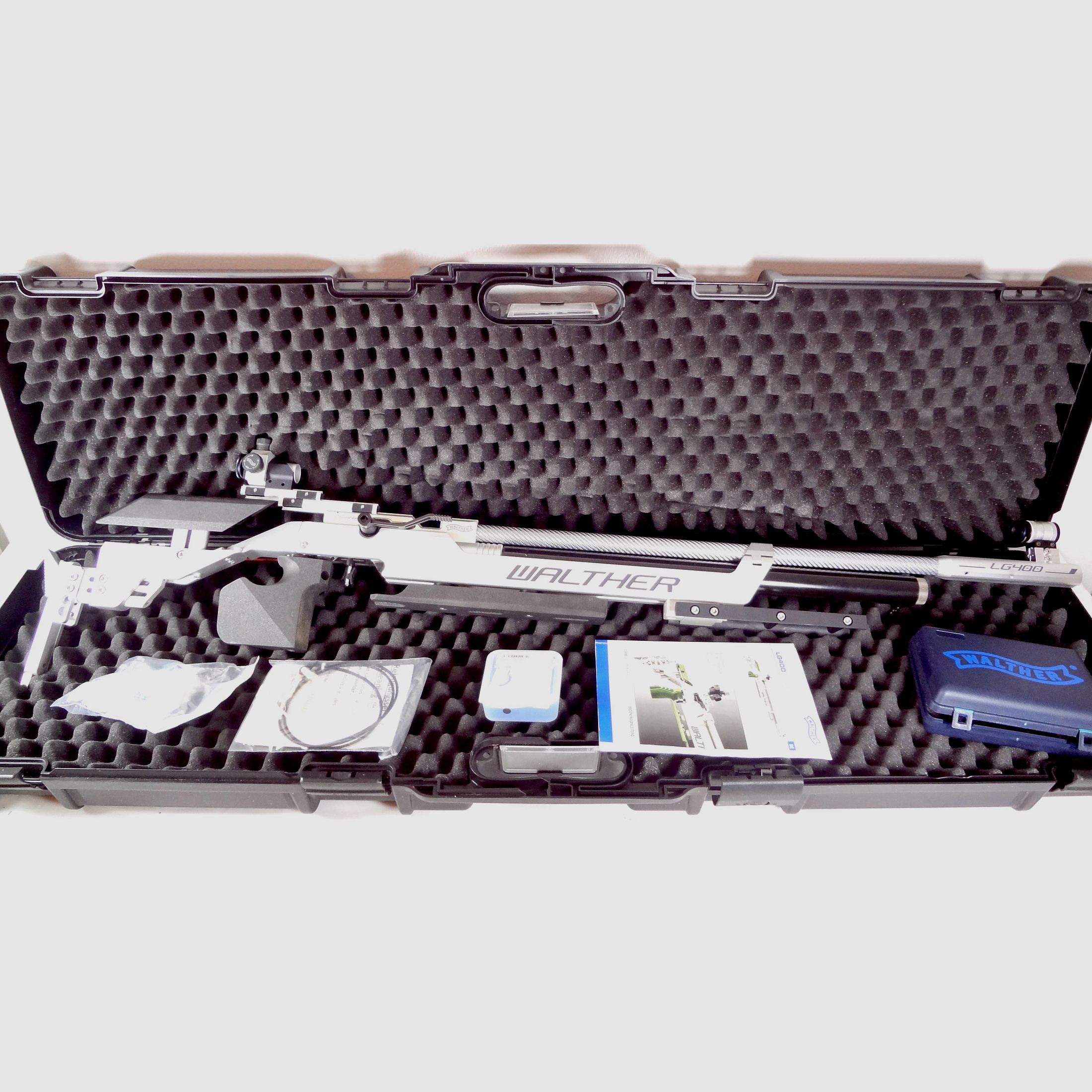 Walther LG 400 Alutec Competition Luftgewehr mit Linksgriff. 