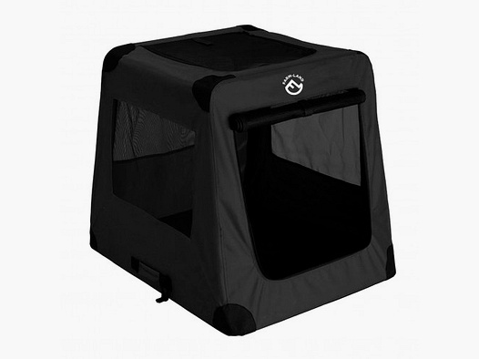Box per il trasporto auto per cani nera